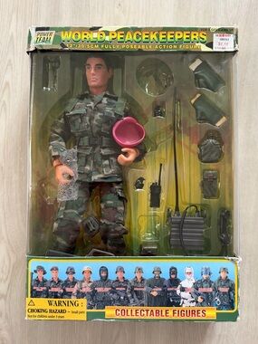 Vintage Power Team Elite World Peacekeepers Military Special Force 12” Figure